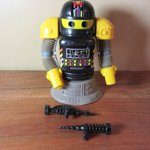 robo force vintage 1984 wrecker the demolisher action figure (T375) - Picture 1 of 8
